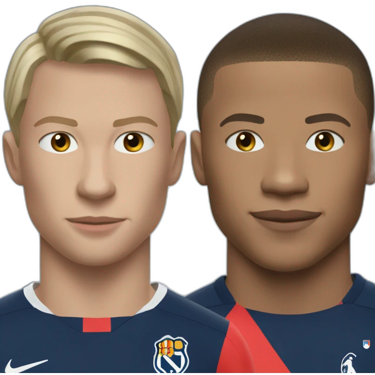 Haaland y Mbappe emoji
