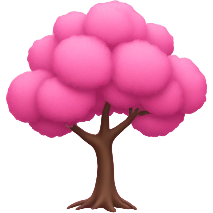pink tree emoji