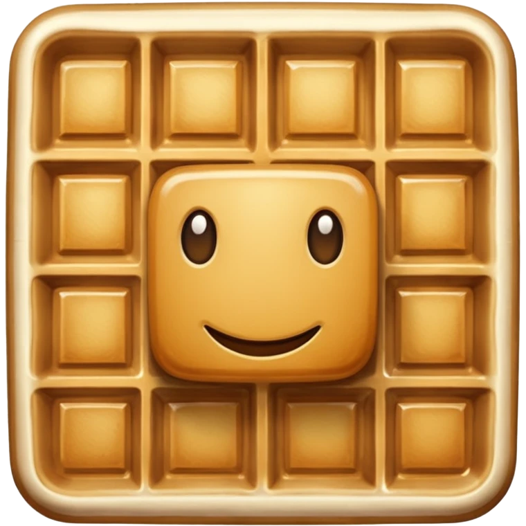 create a waffle emoji emoji
