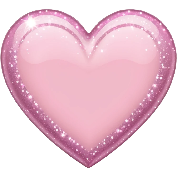 Light pink heart with sparkles  emoji
