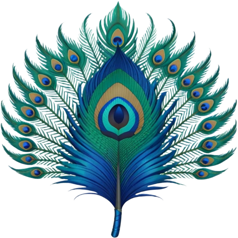 Peacock feather emoji