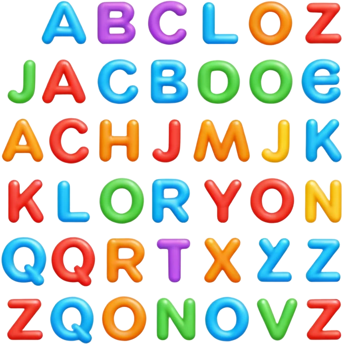 A to z alhpabet emoji