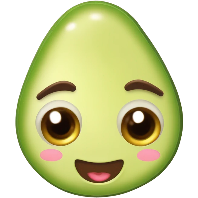 girly avocado emoji