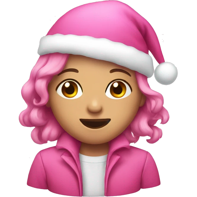 Christmas pink  emoji