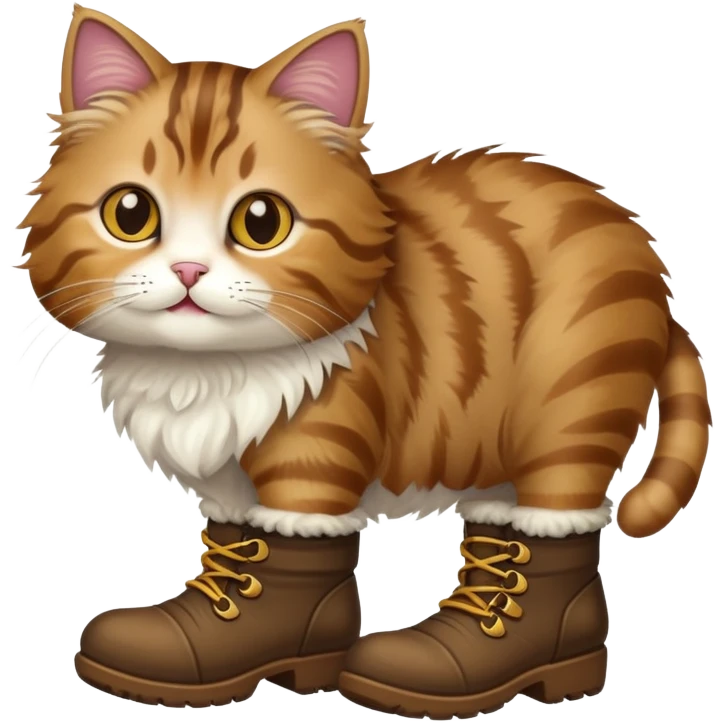 a cat wearing boots emoji