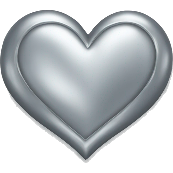 Silver heart emoji