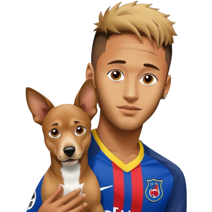 neymar WITH DOG emoji