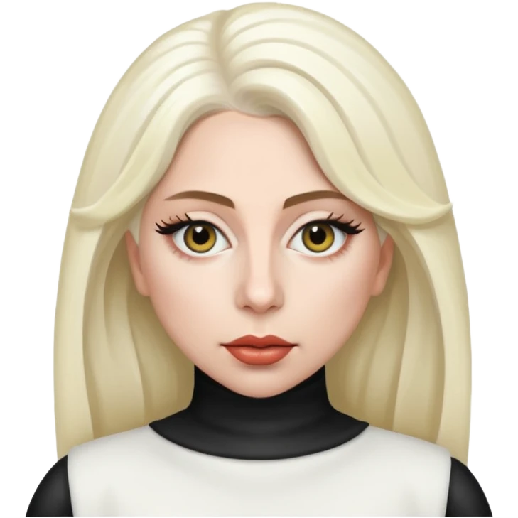 lady gaga in white emoji