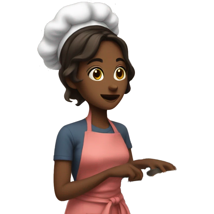 Cooking girl aesthetic emoji