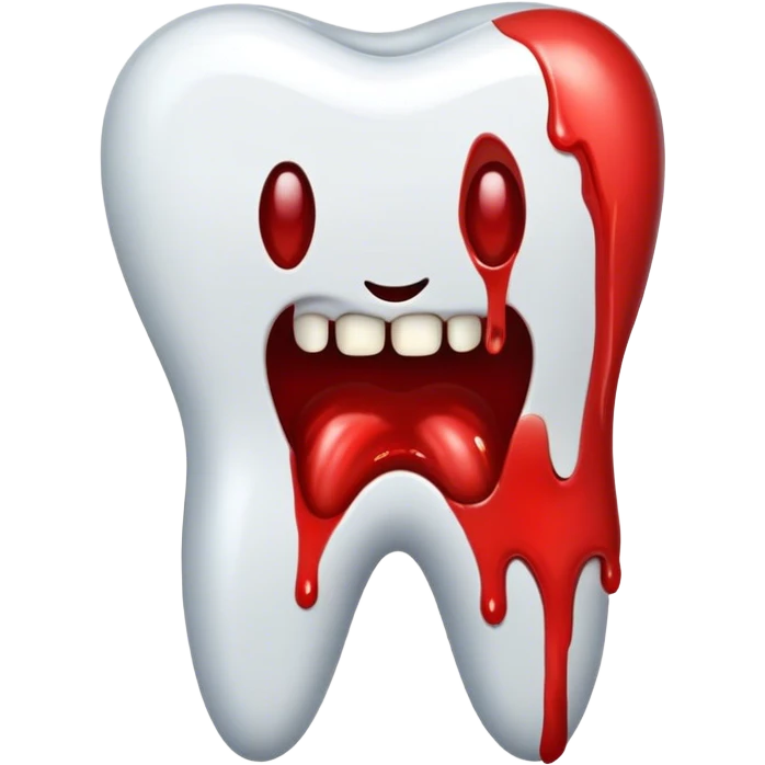 bloody tooth (no face) emoji