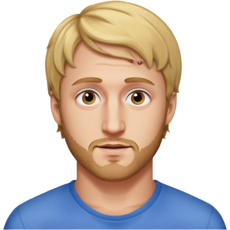 Logan Paul with a short beard emoji