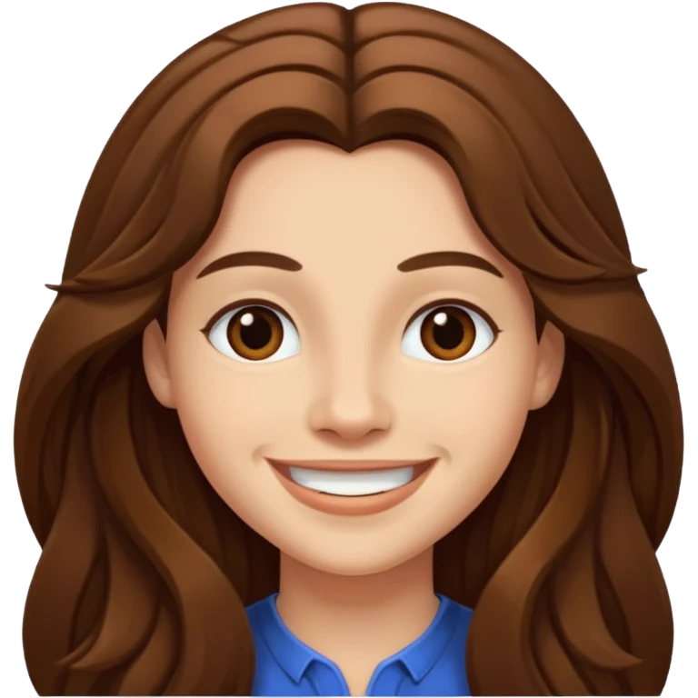 Fab Morvan with long brown hair emoji