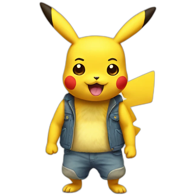 elderly pikachu emoji