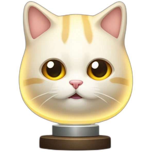 Gato dentro da lampada emoji