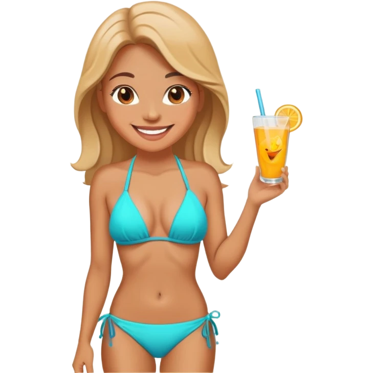 Женщина в бикини emoji