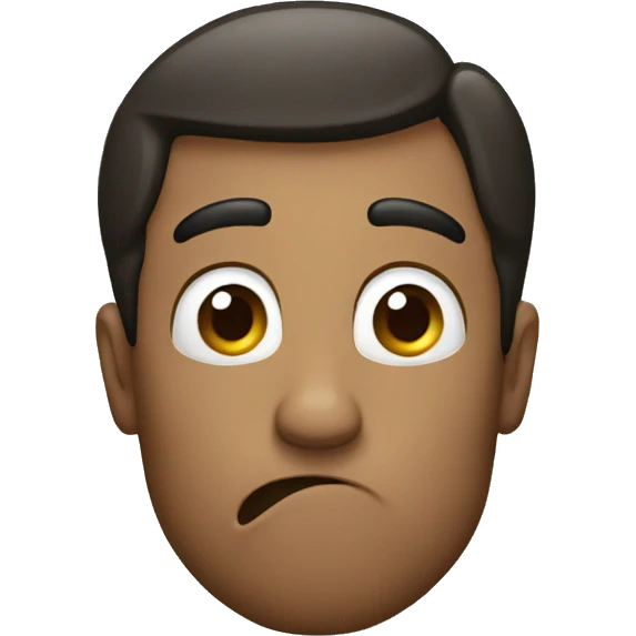 A man saying shhhh emoji