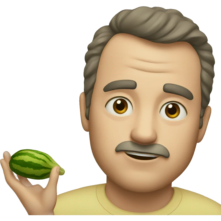 Your father that’s eating cucumbre emoji