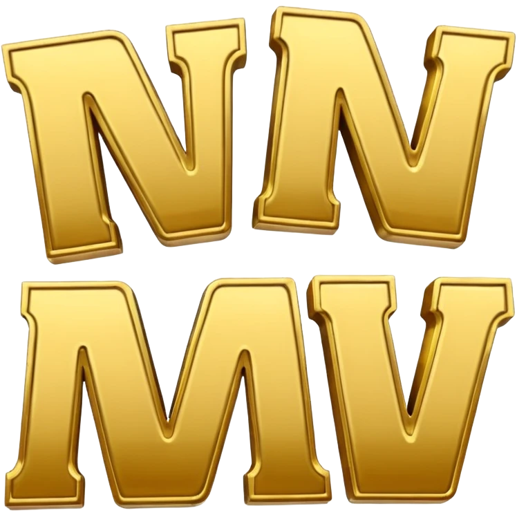 emoji of text "NEW" in times new roman font emoji