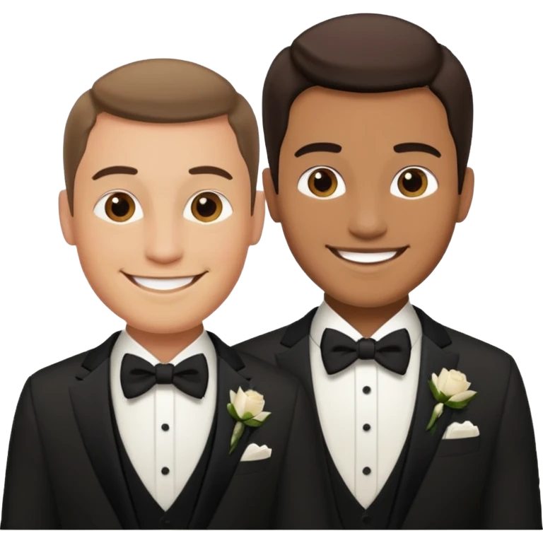 Wedding two men emoji