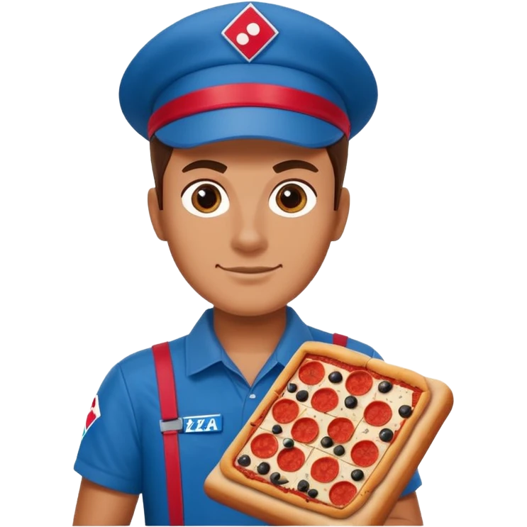 Dominos delivery driver emoji