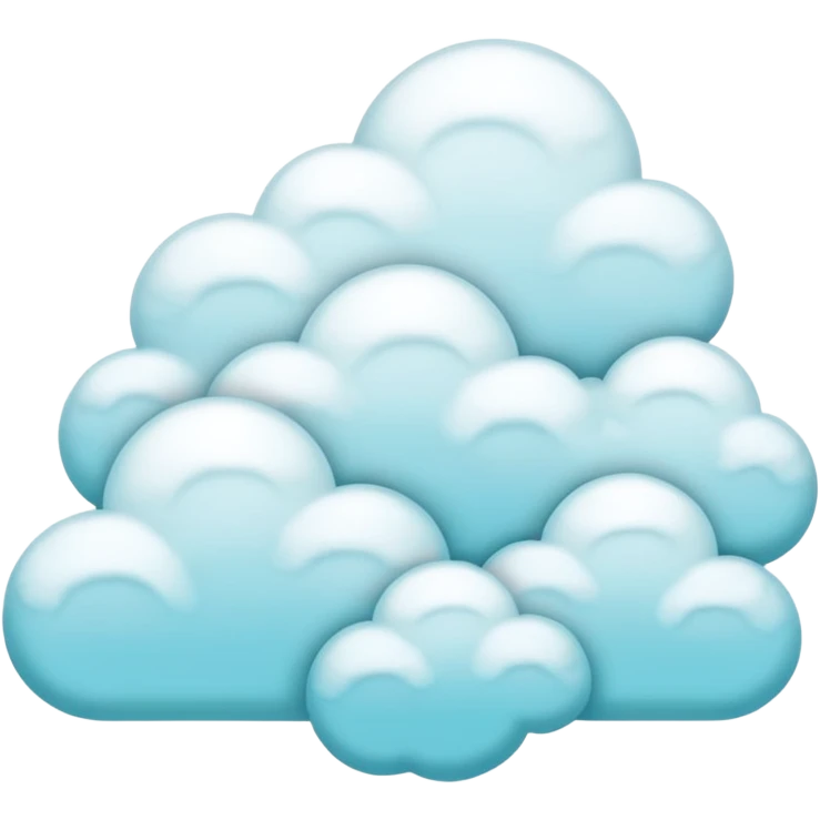 núvem japonesas ciano emoji