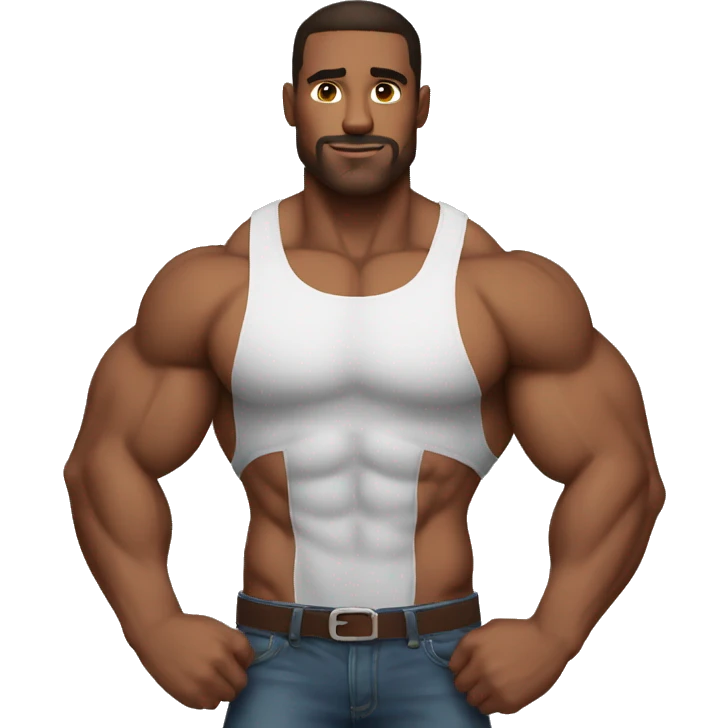 muscular man big pecs emoji