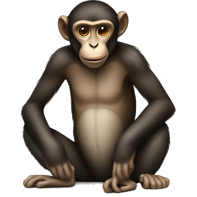 Monkey with no money emoji