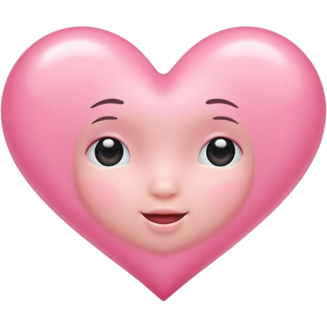 Baby pink heart emoji
