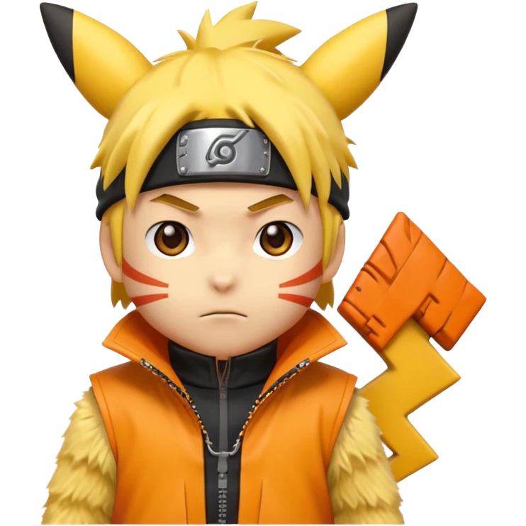 Pikachu dressed Naruto emoji
