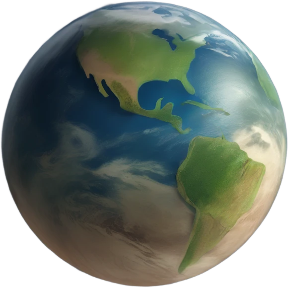 Realistic planet earth  emoji