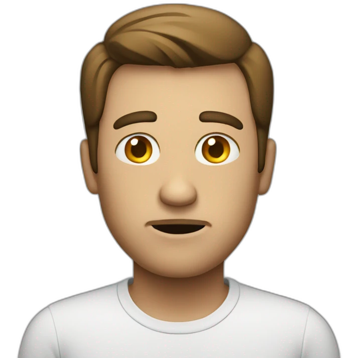 man in doubt shrugging shoulders emoji