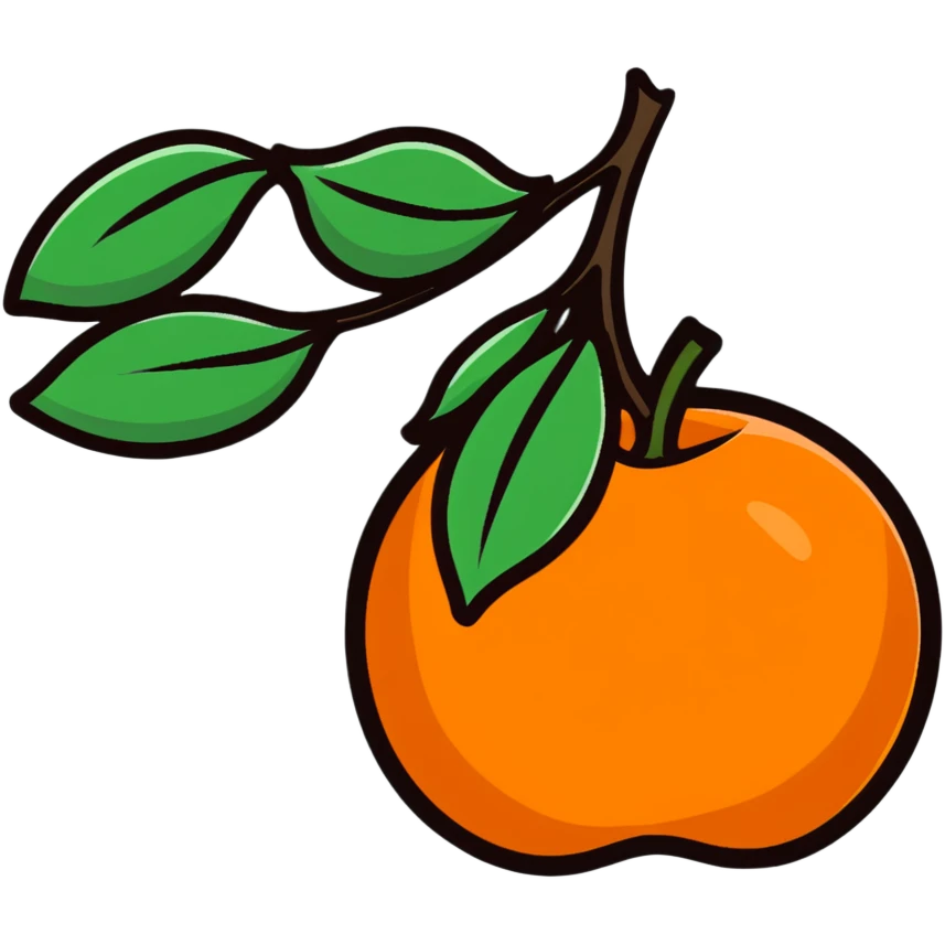 tangerine emoji