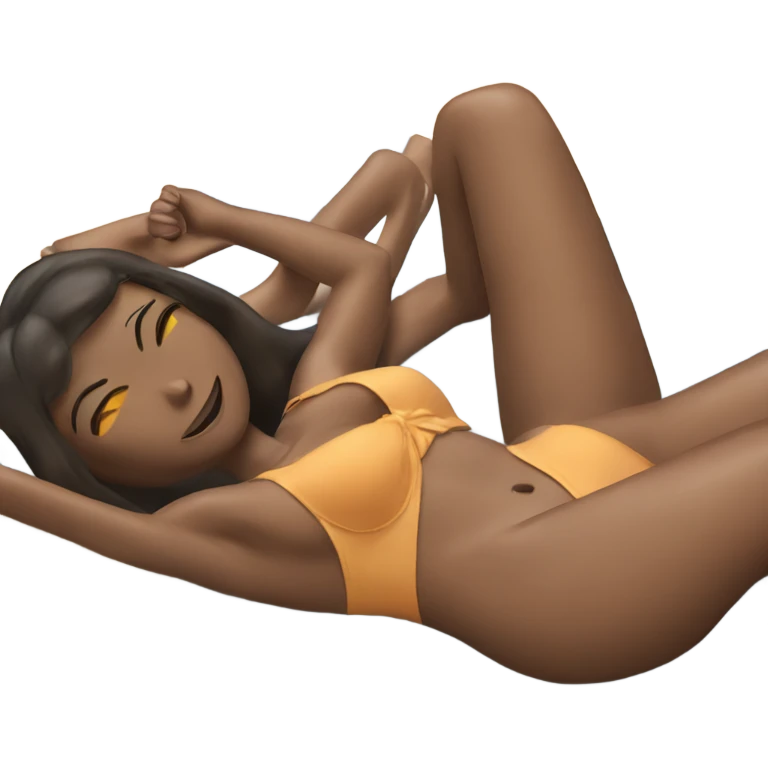 Two women sunbathing  emoji