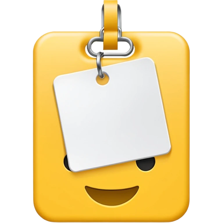  yellow white Price tag emoji