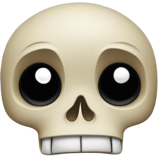 A shocked skull emoji
