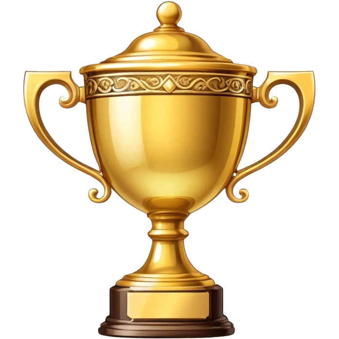 trophy cup with gold handles emoji