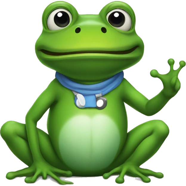 Frog, Dino, Medicin emoji