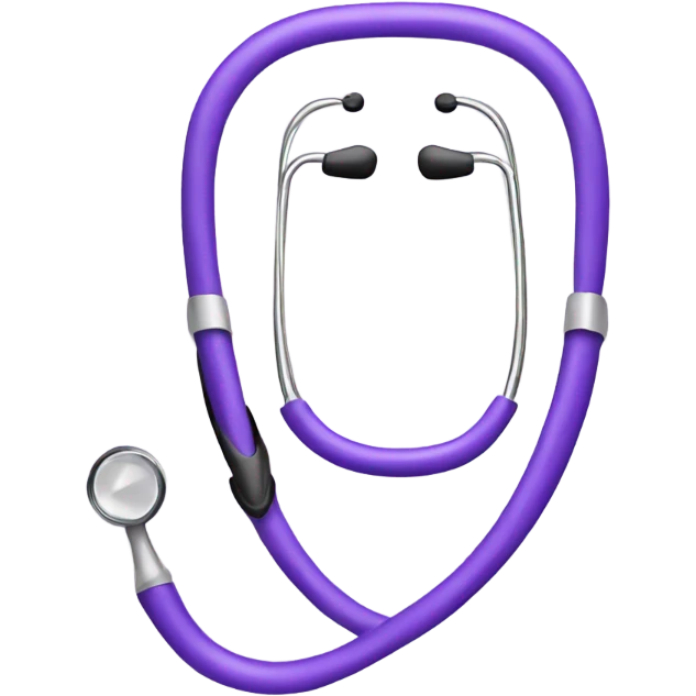 purple stethoscope emoji