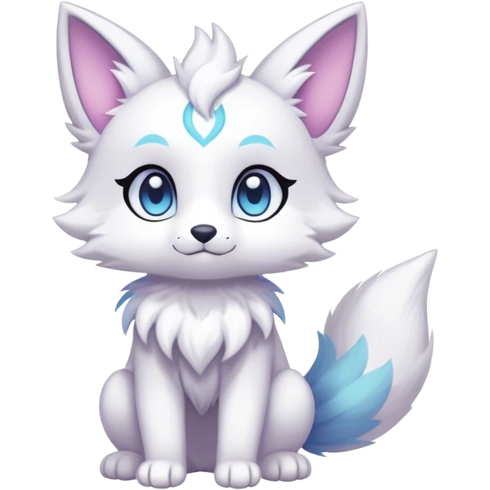 Kawaii bright fantasy ethereal anthro fursona Fakemon emoji
