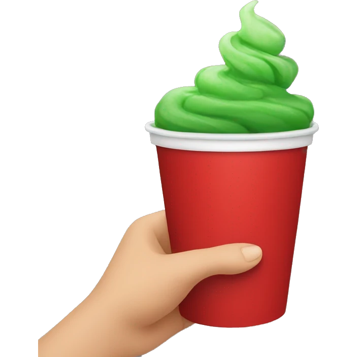 red cup in hand emoji