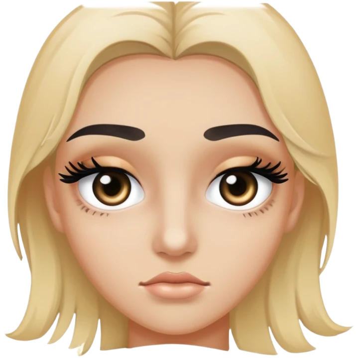 Smudged mascara eyes emoji