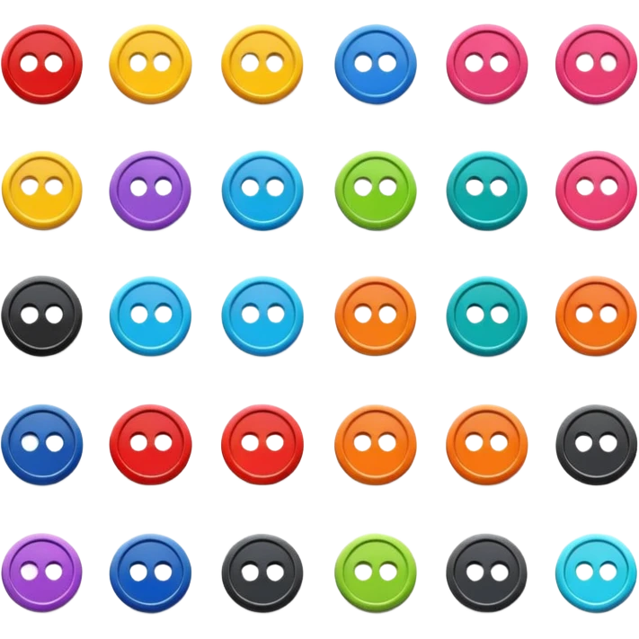 a colourful button not 3d or shading emoji