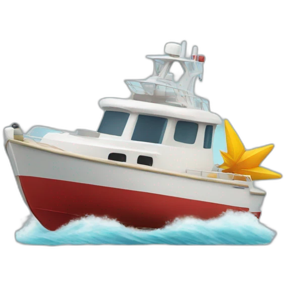 boat with rocket propulsion  emoji