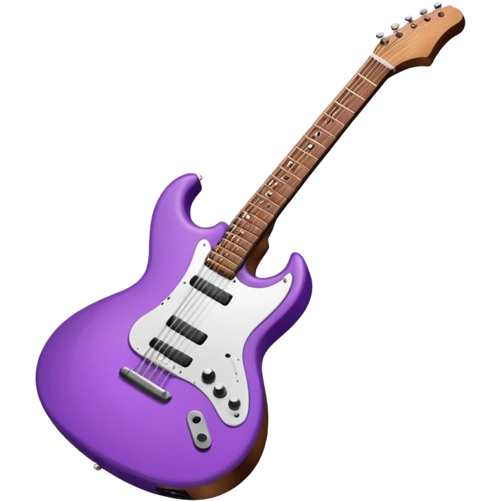 purple tilted guitar emoji