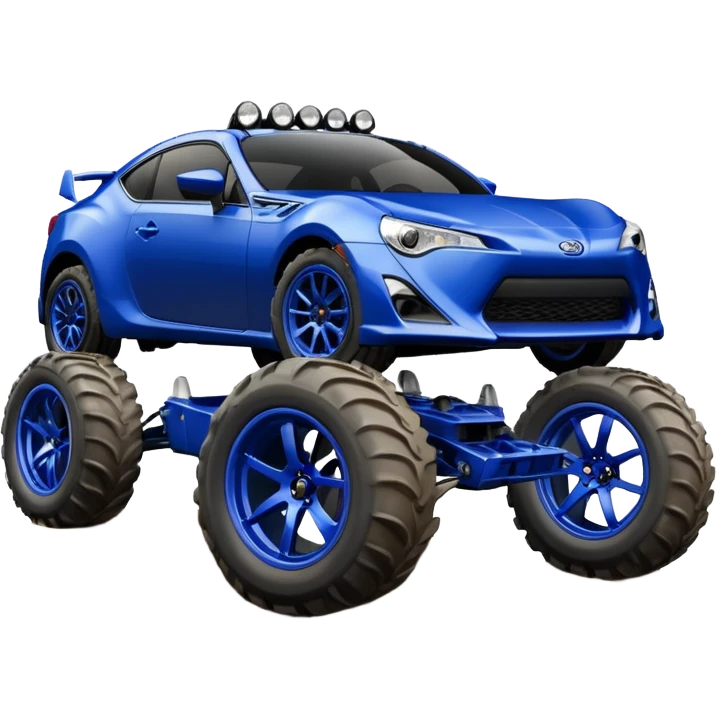 Ultramarine 2013 Off road on silver metallic rims monster scion fr-s  emoji