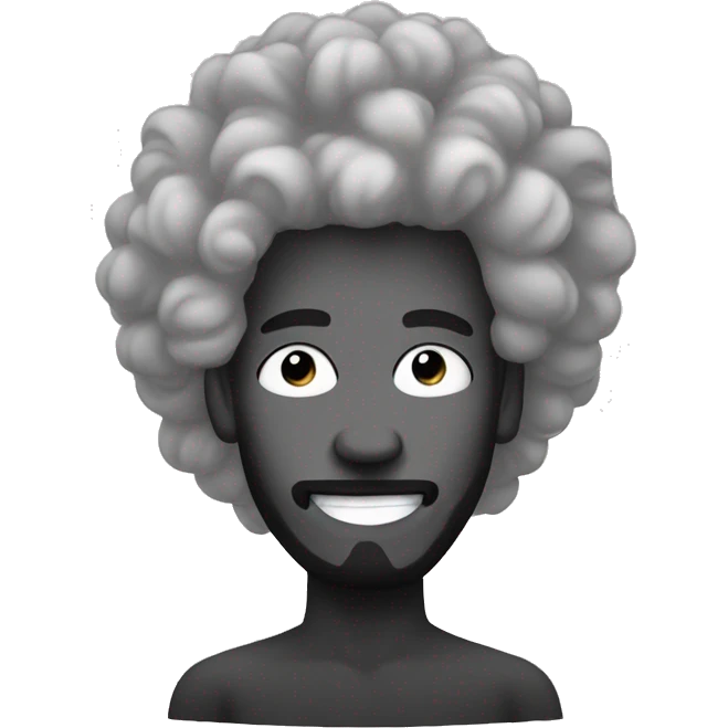 doule spiral in afro guy hair emoji