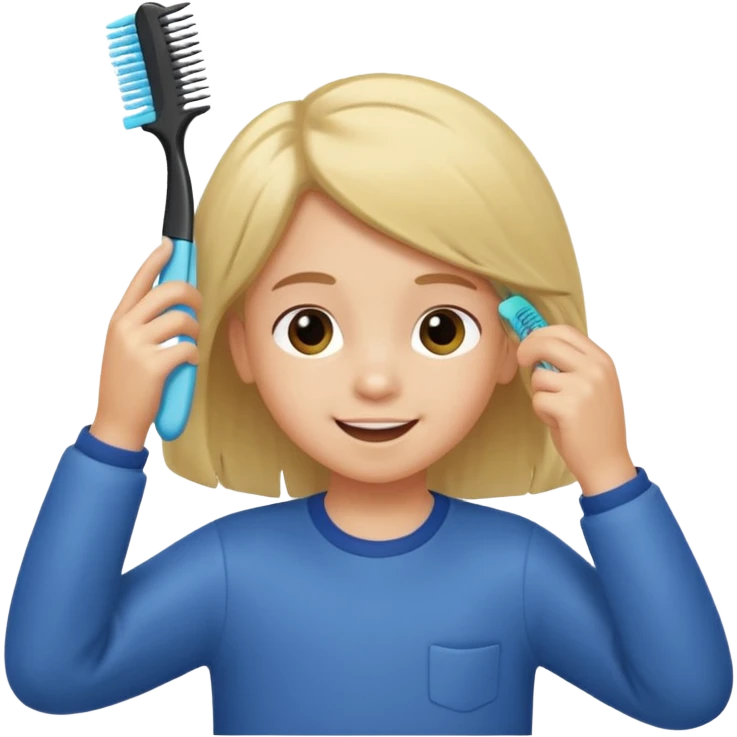 child combing their hair, happy and tidy pictures to keep you busy with school activities in a way that’s more fun and fun to watch and enjoy while 10 years  emoji