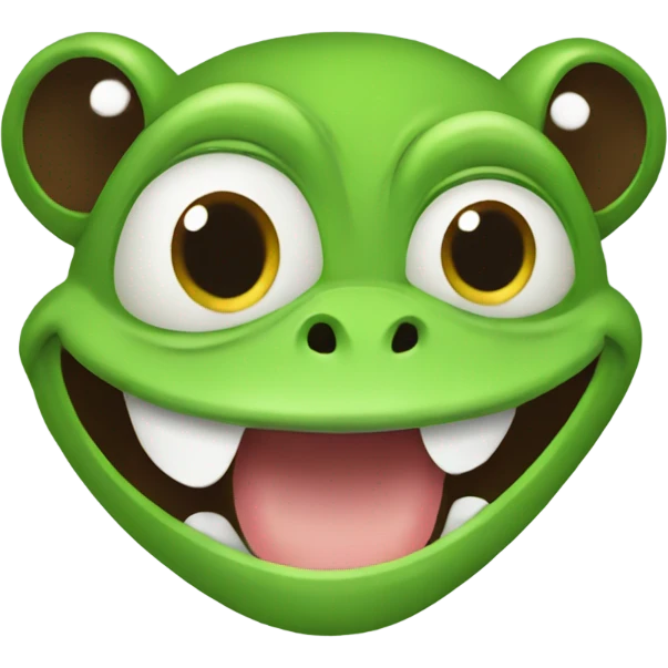 frog and monkey happy emoji