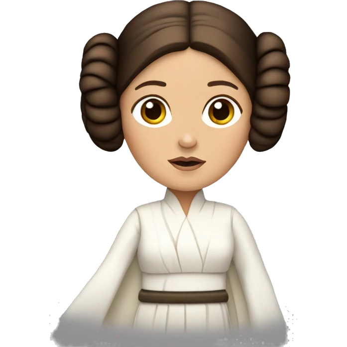 Princess leia from Star Wars emoji