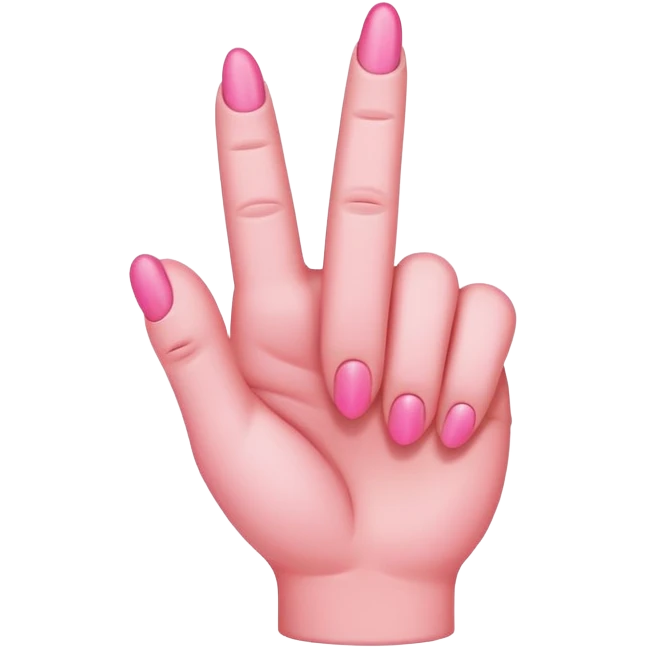 pink middle finger emoji